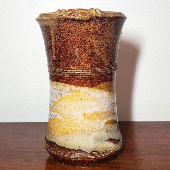 Tonala Mexican folk Art Other - Tonala Mexican folk‎ art pottery, sandstone, Artist signed 'Blue' / 7.75" tall